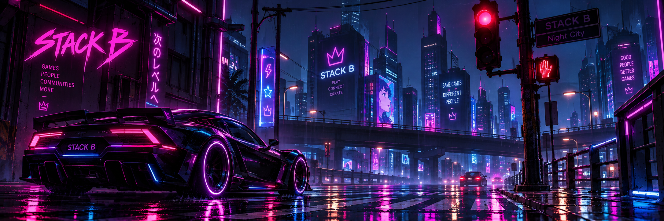 Баннер Neon City